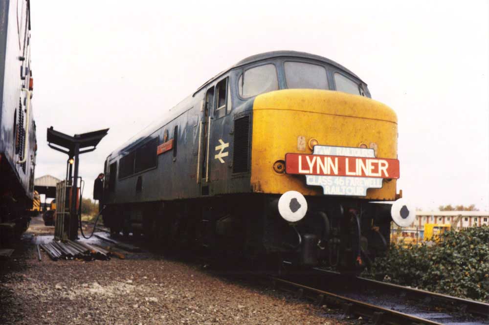 British Rail Class 46 46026 tugging failed DMU Newport Rail Photo